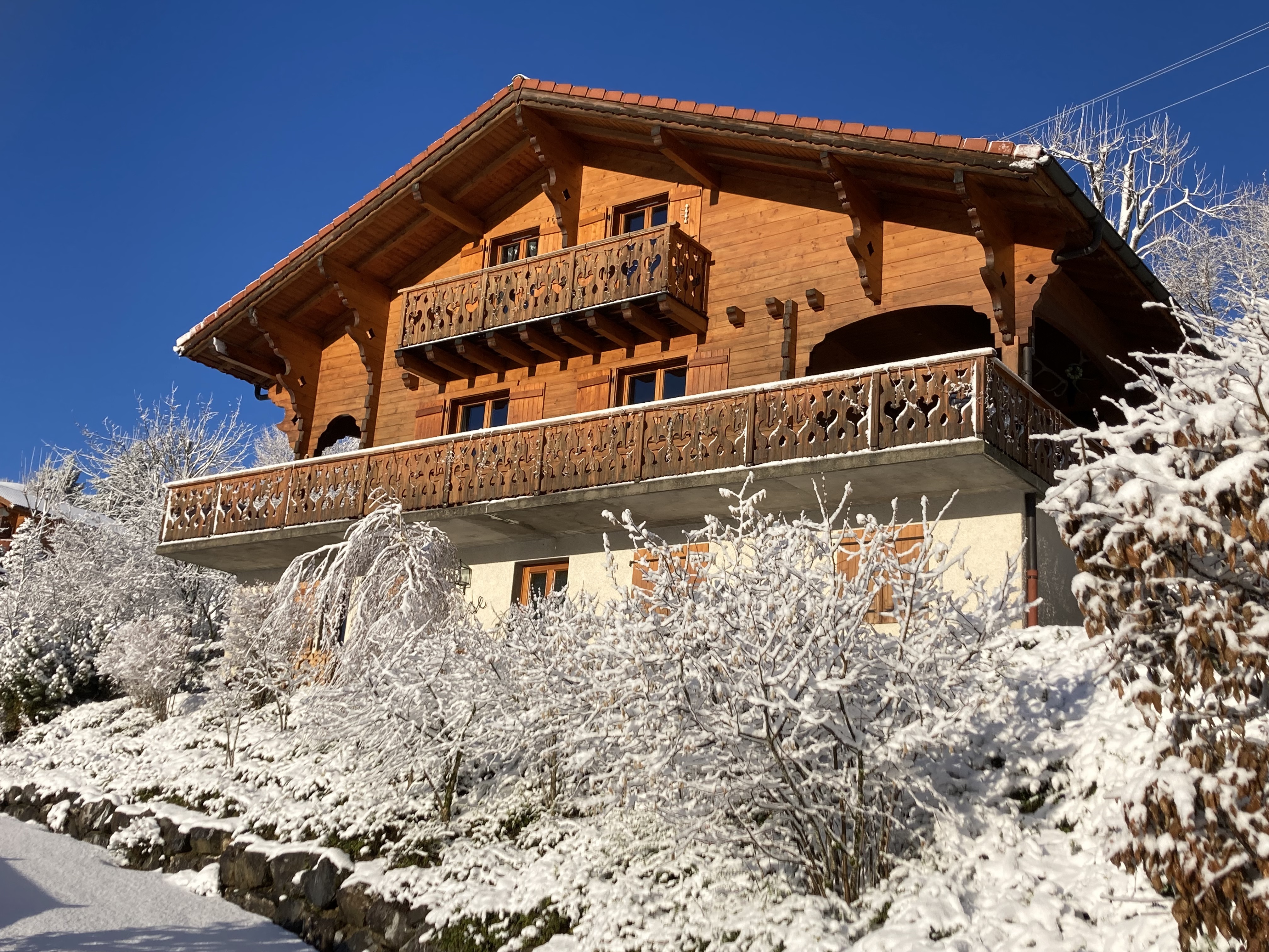 Chalet with mountain view
